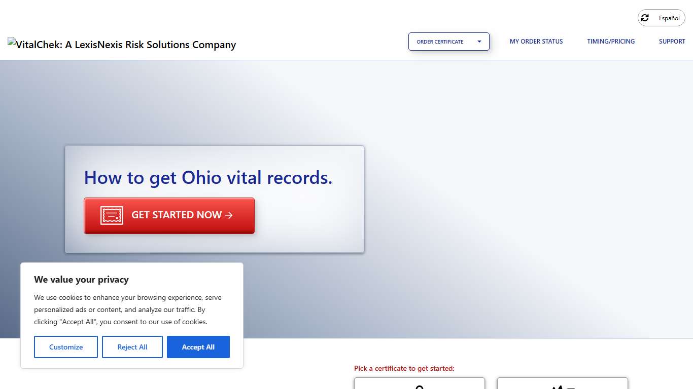 Ohio (OH) Death Certificates Death Records - VitalChek
